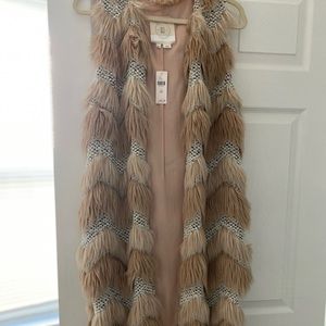 Anthropologie Faux Fur Vest / duster